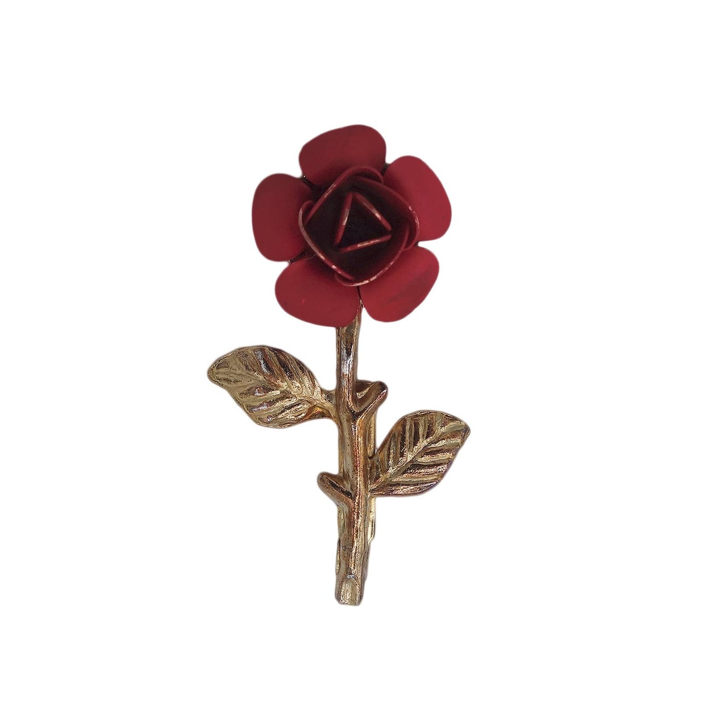 一輪の薔薇 花 ブローチ