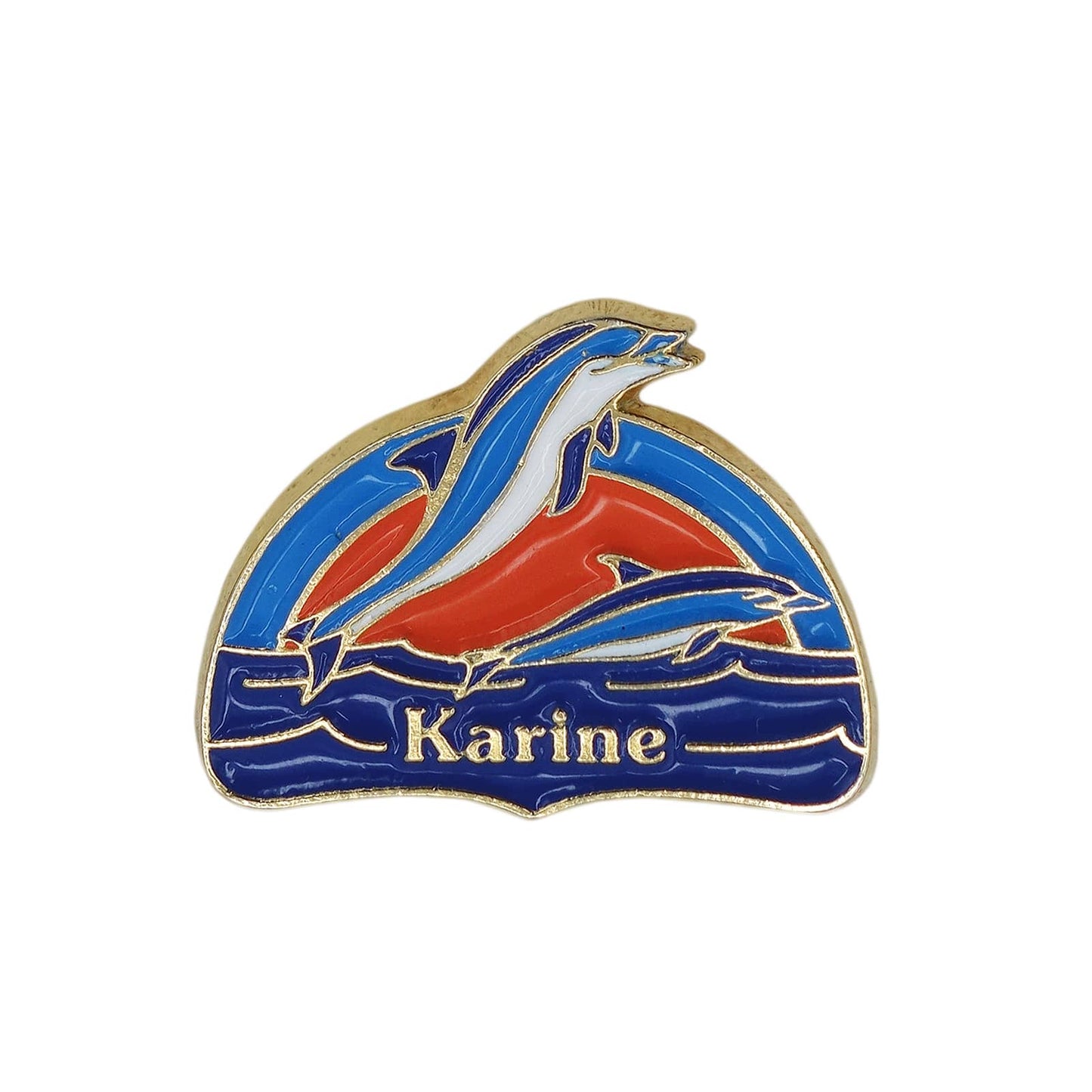 Karine 2頭のイルカ ピンズ