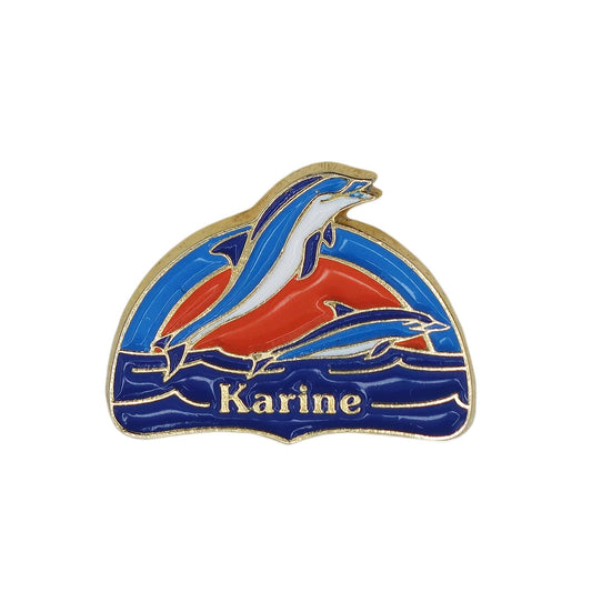 Karine 2頭のイルカ ピンズ