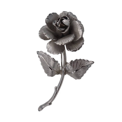 一輪の薔薇 ブローチ 花