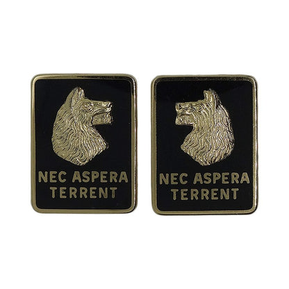 第27歩兵連隊 ピンズ NEC ASPERA TERRENT ウルフハウンド 2個セット 留め具付き