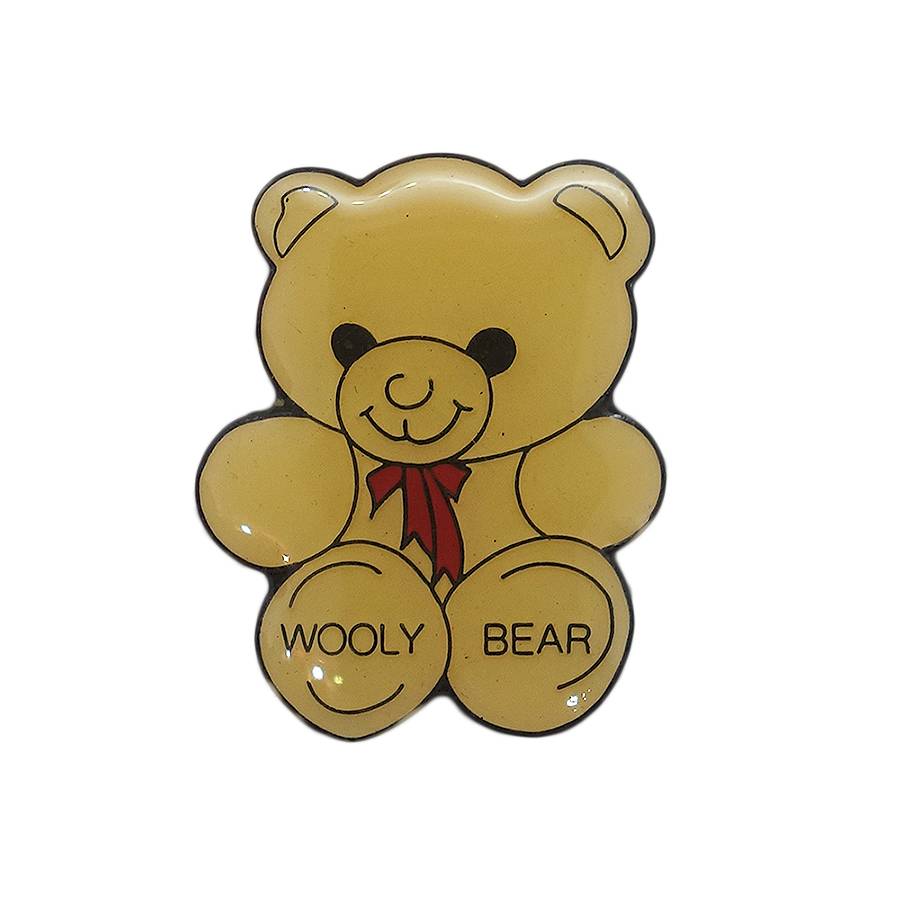 WOOLY BEAR テディベア ピンズ クマ ぬいぐるみ Woolworths 留め具付き