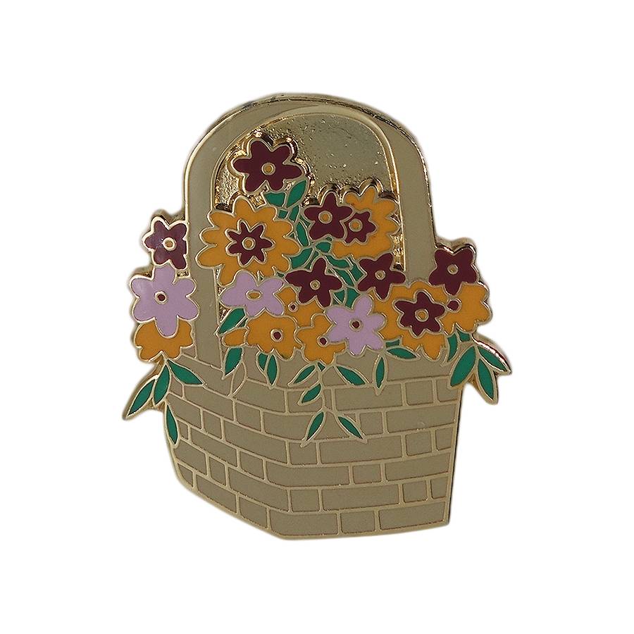 フラワーバスケット ピンズ 花 留め具付き