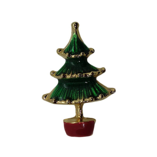 クリスマスツリー ピンズ 木 留め具付き