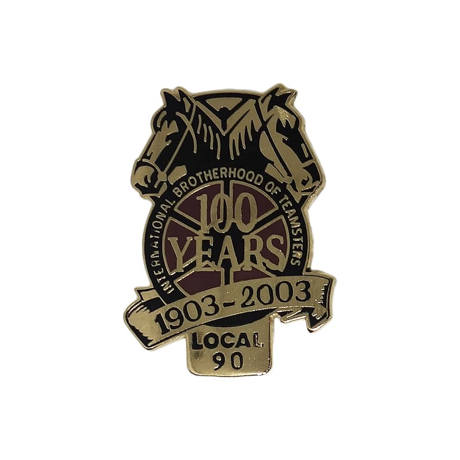 INTERNATIONAL BROTHERHOOD OF TEAMSTERS ピンズ 馬 留め具付き
