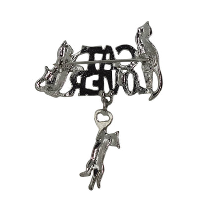 JJ 猫 CAT LOVER ブローチ JONETTE JEWELRY