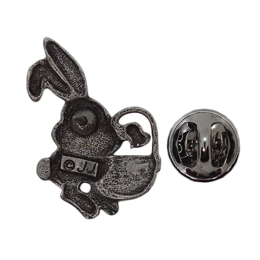 JJ 籠を持ったウサギ ピンズ JONETTE JEWELRY ビンテージ