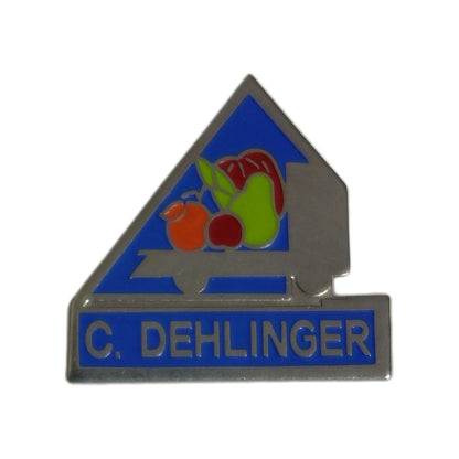 フルーツ・果物 ピンズ トラック C.DEHLINGER ピンバッジ 留め具付き レトロ