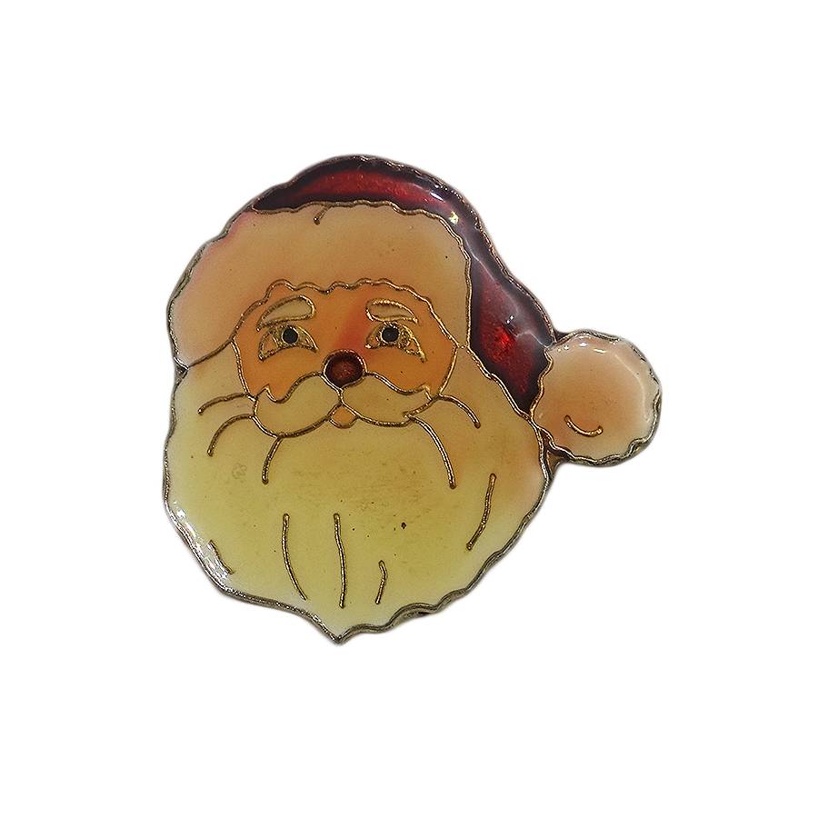 サンタクロース 顔 ピンズ クリスマス 留め具付き