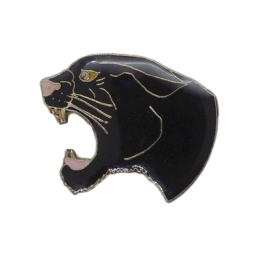 黒豹 ピンズ 動物 留め具付き