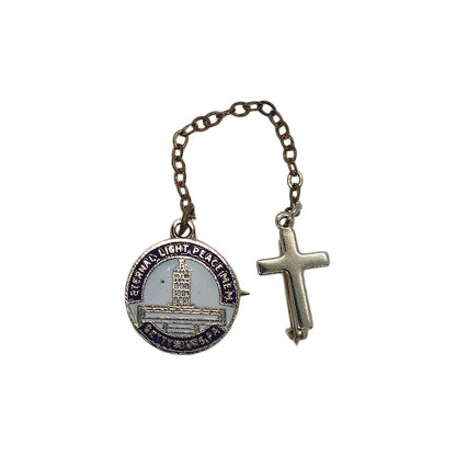 Eternal Light Peace Memorial クロス 十字 ブローチ