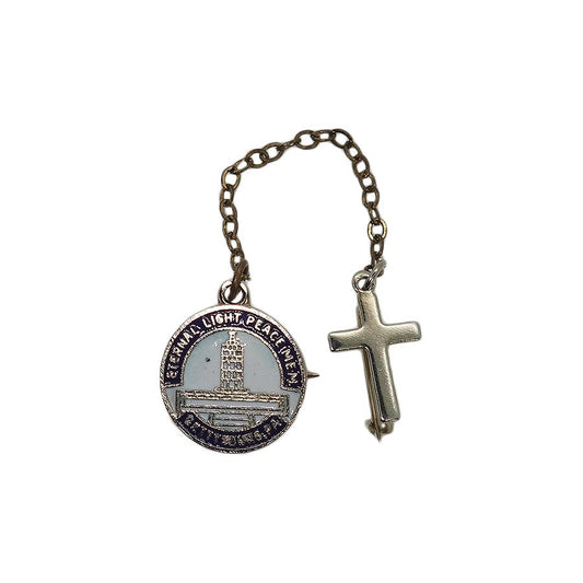 Eternal Light Peace Memorial クロス 十字 ブローチ