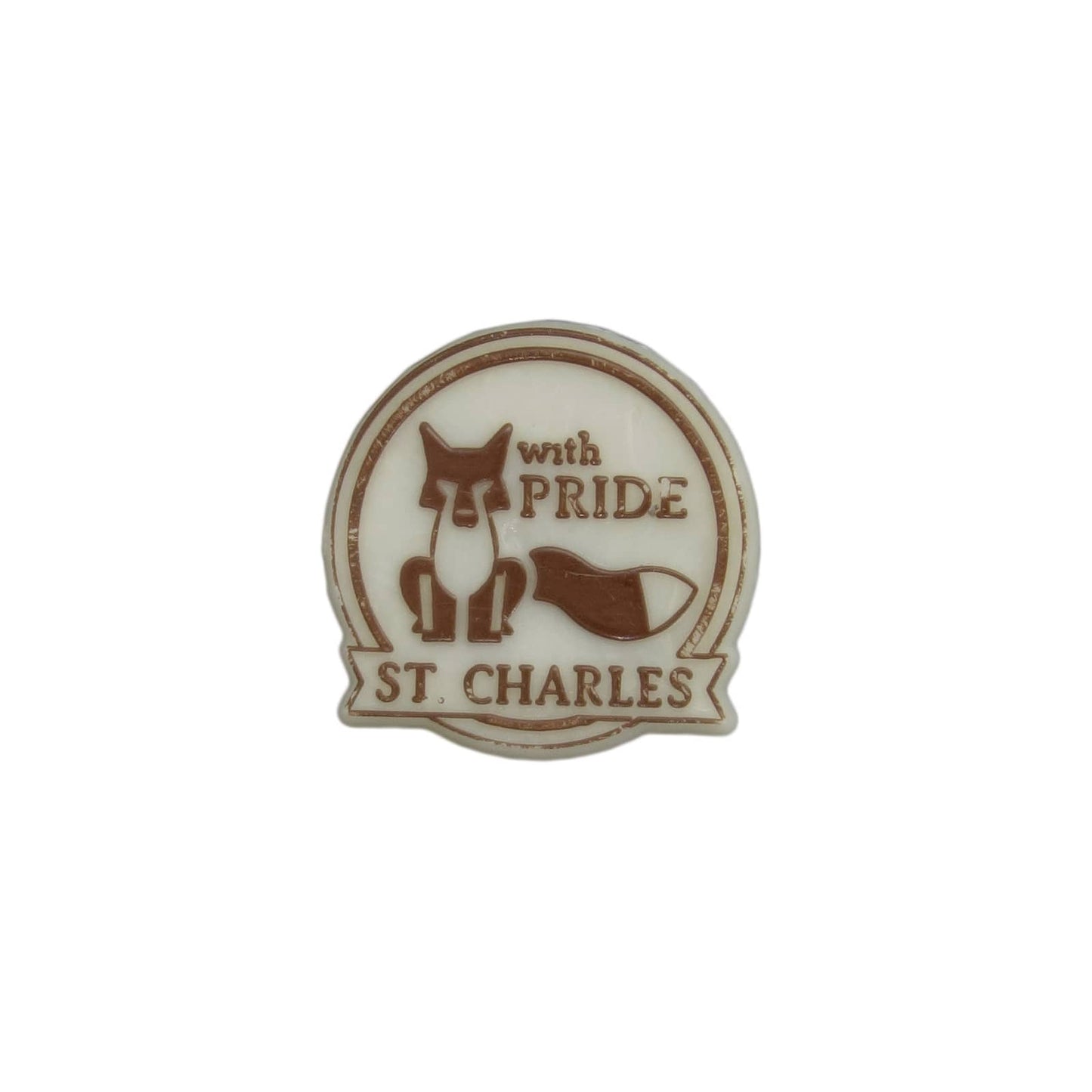 ST. CHARLES セントチャールズ プラスチック ピンズ FOX 留め具付き