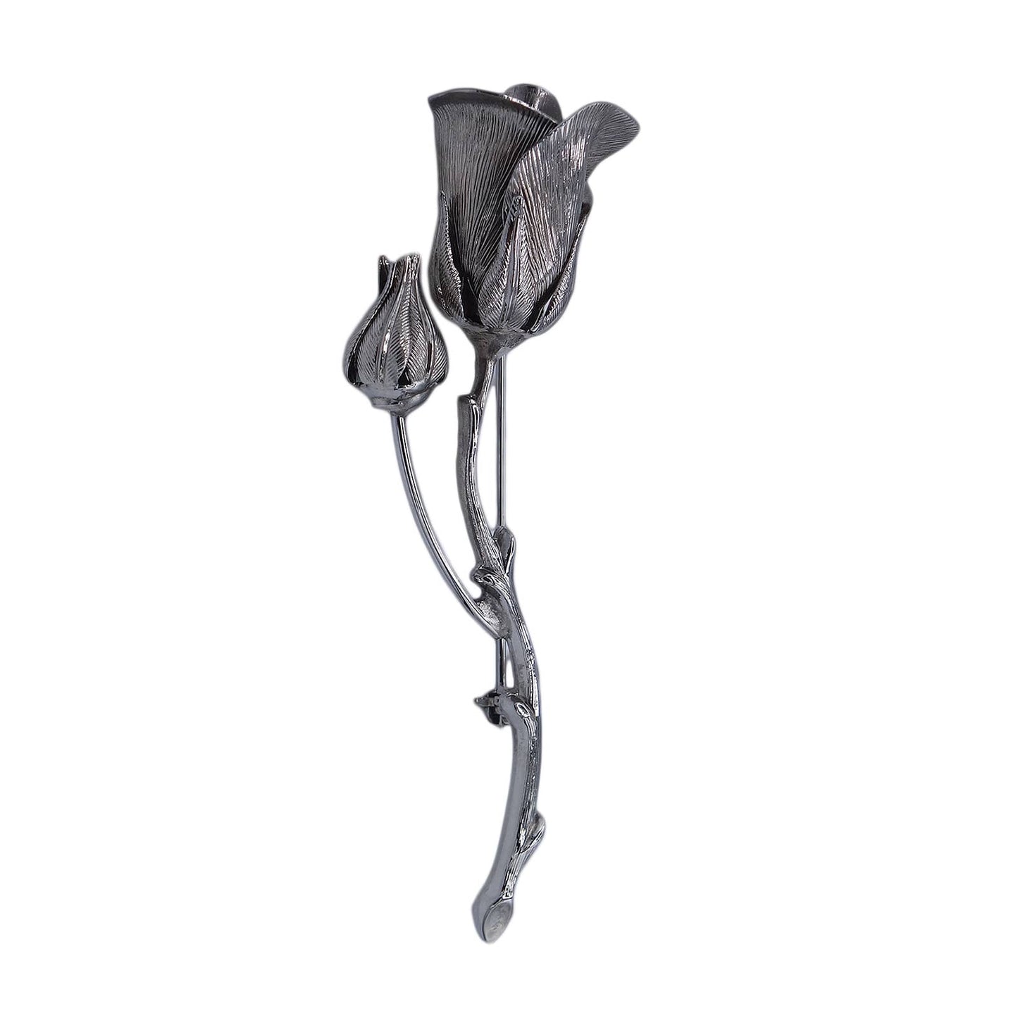 一輪の薔薇 ブローチ 花