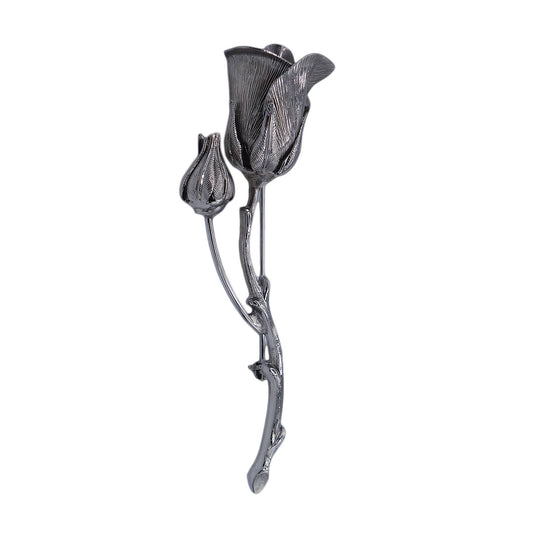 一輪の薔薇 ブローチ 花