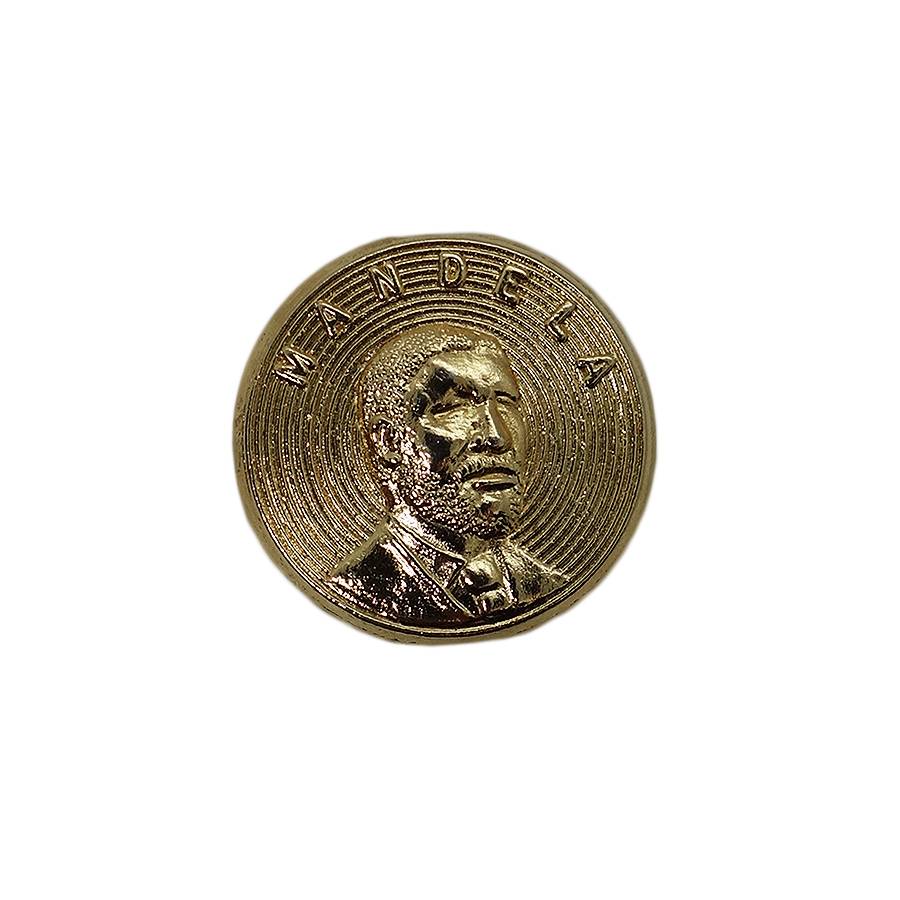 MANDELA ピンズ ネルソン・マンデラ 留め具付き