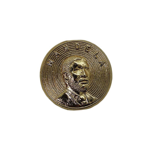 MANDELA ピンズ ネルソン・マンデラ 留め具付き