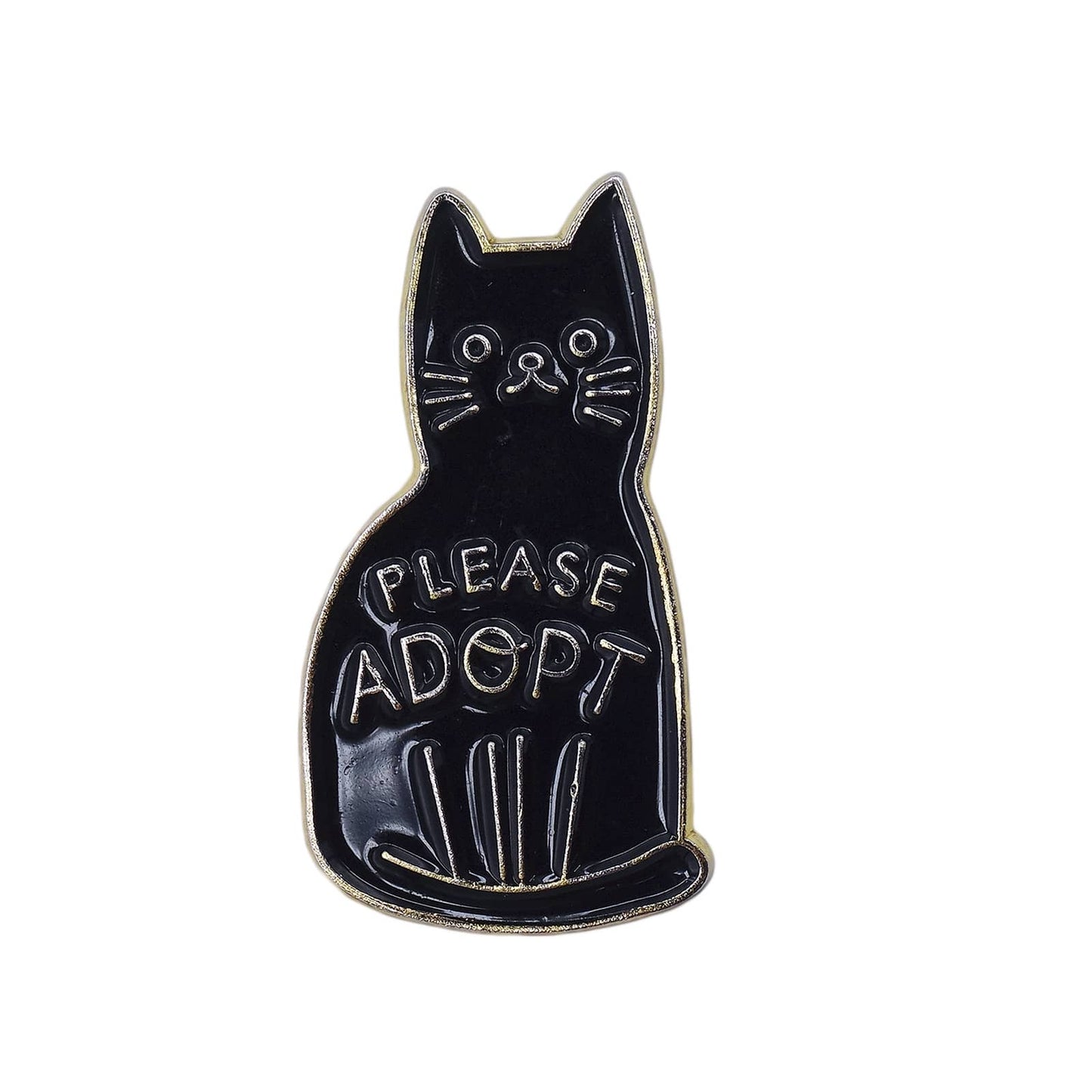 PLEASE ADOPT 猫 ピンズ