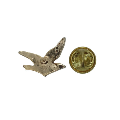 鳥 ピンズ 留め具付き