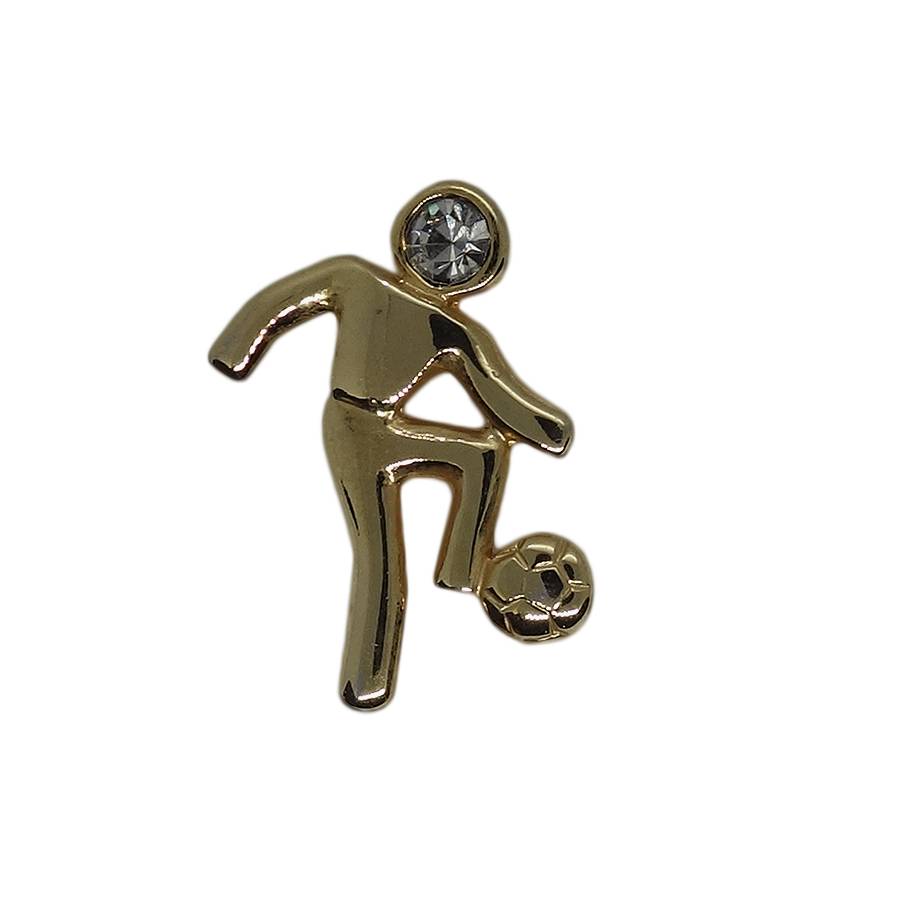 サッカー ピンズ 留め具付き