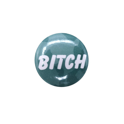BITCH 缶バッジ バッチ 迷彩