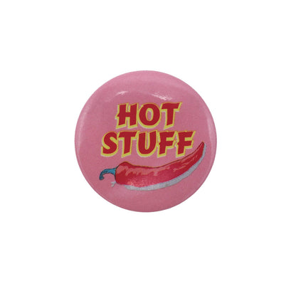 HOT STUFF トウガラシ チリ 缶バッジ バッチ