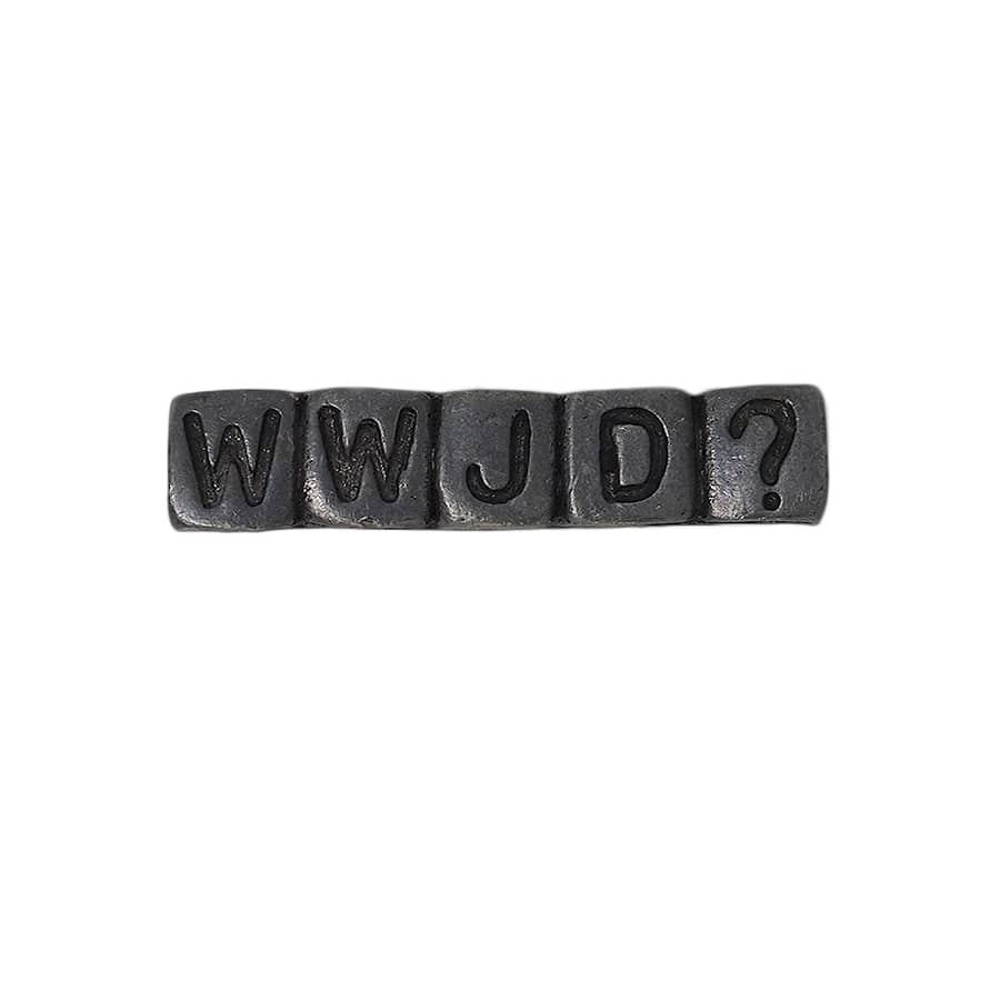 WWJD? ピンズ キリスト教 留め具付き