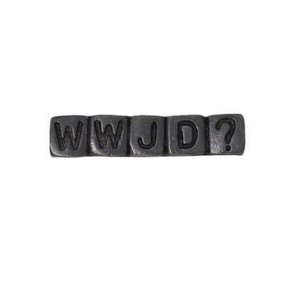WWJD? ピンズ キリスト教 留め具付き