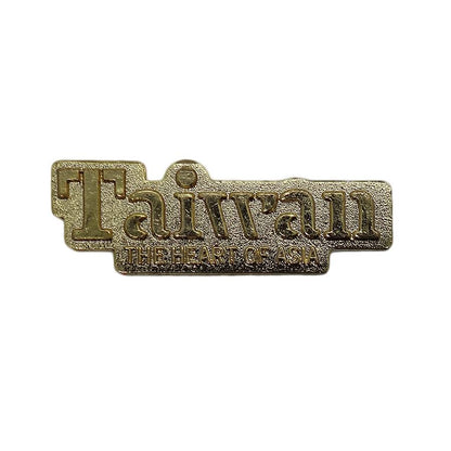 Taiwan ピンズ The Heart of Asia 金色 留め具付き