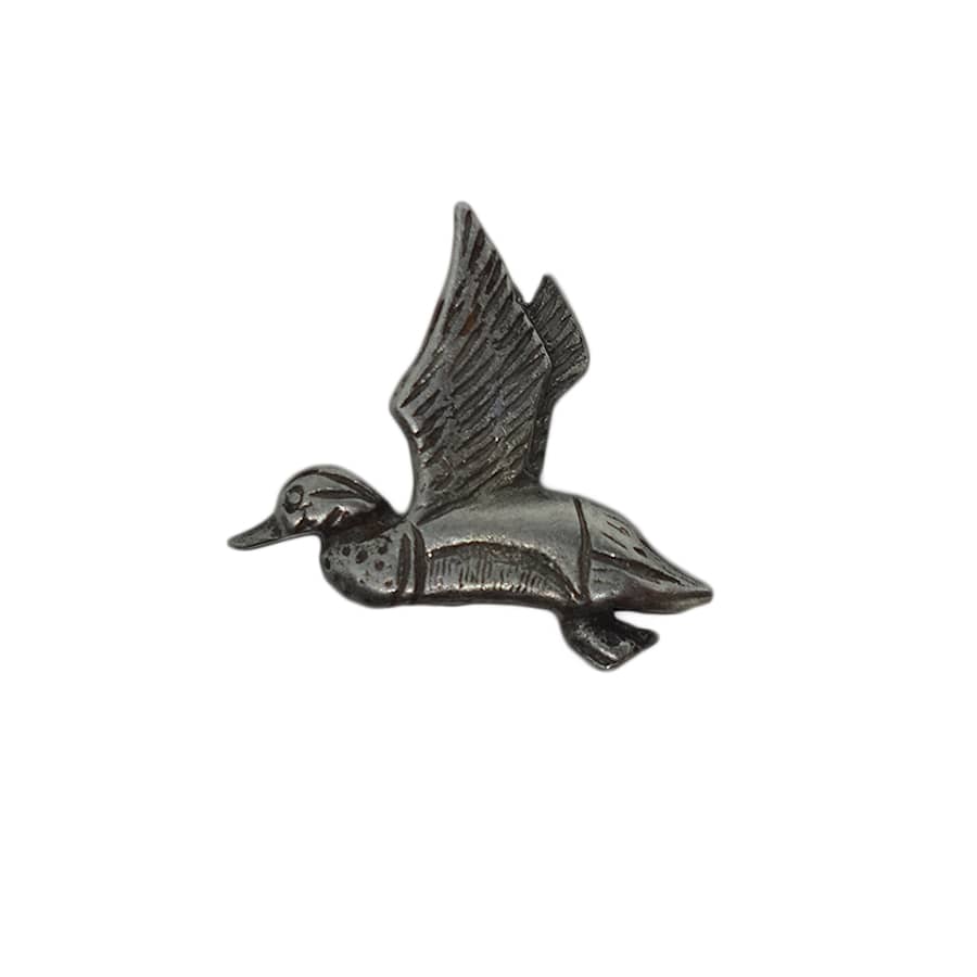 鴨 ピンズ 鳥 ピューター 留め具付き