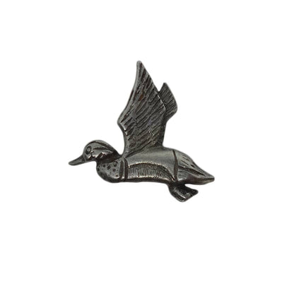 鴨 ピンズ 鳥 ピューター 留め具付き