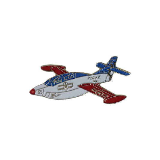 NAVY ピンズ 飛行機 留め具付き