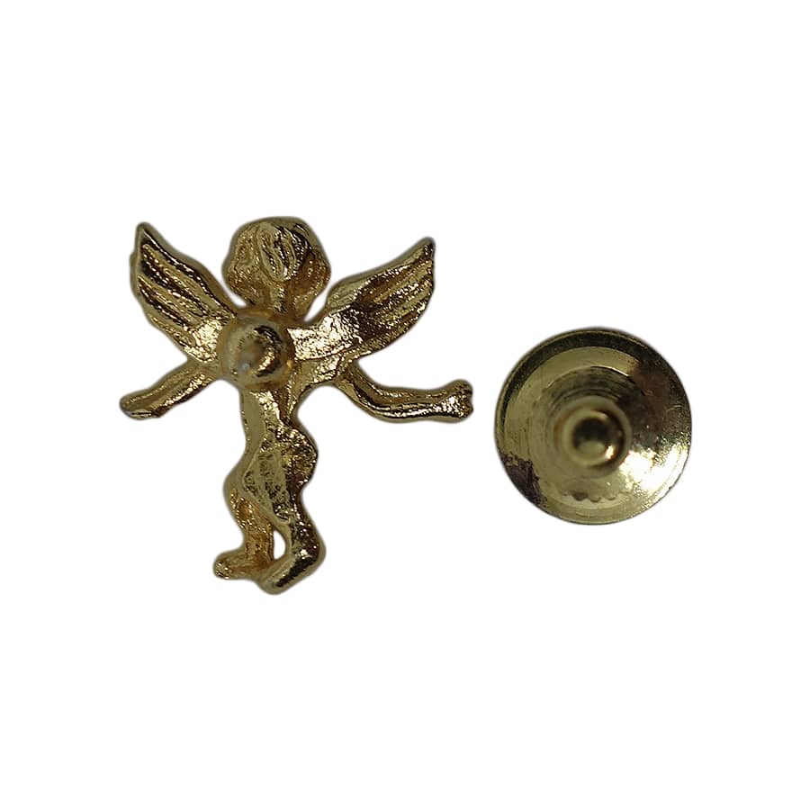 天使 ピンズ 金色 エンジェル 留め具付き