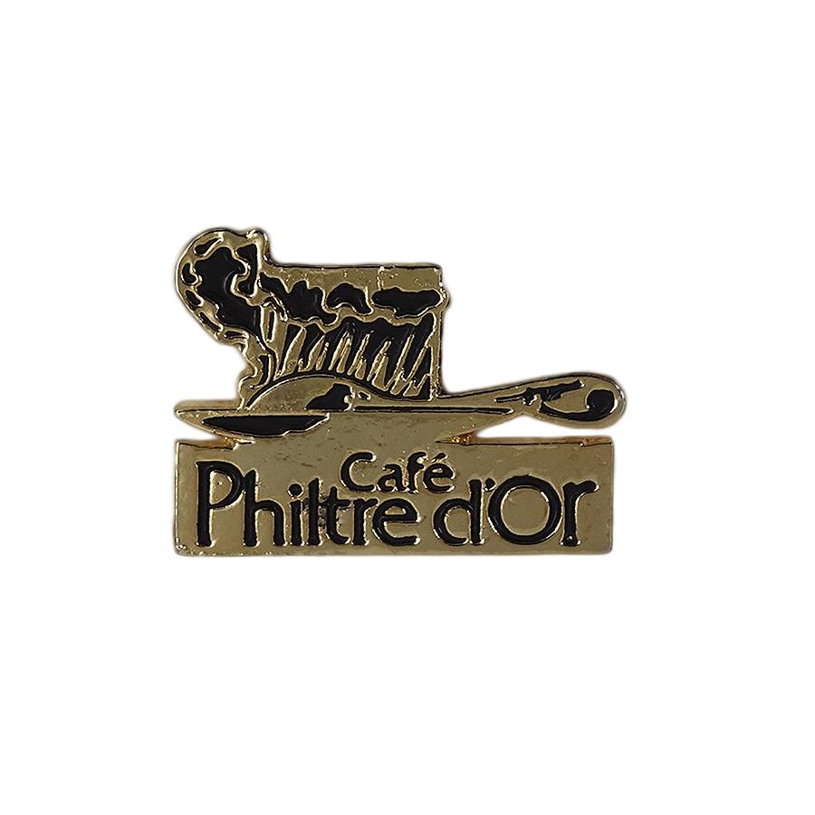 Cafe Philtre d'or コーヒー ピンズ 留め具付き