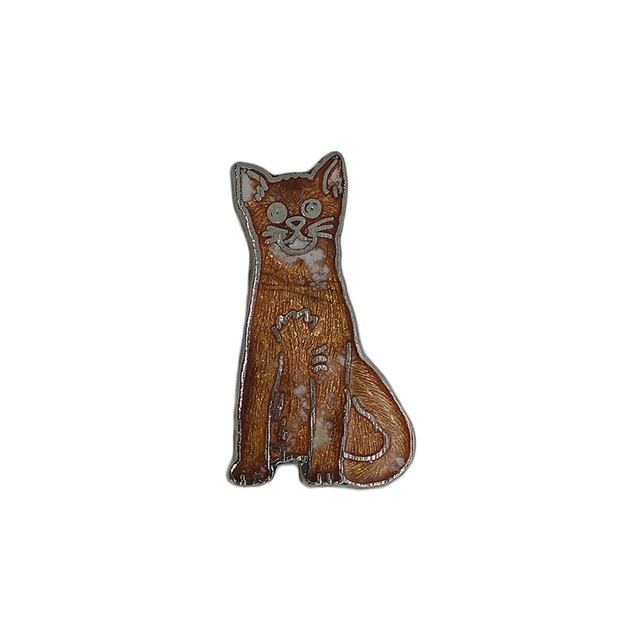 猫 ピンズ MAFCO社 留め具付き