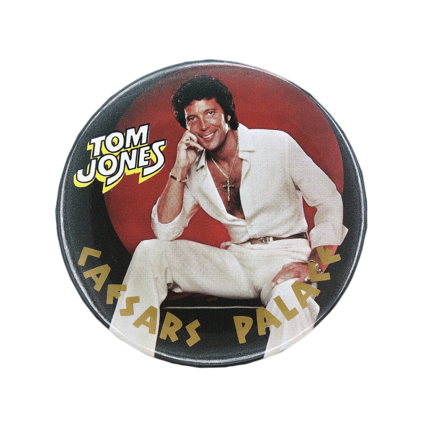 Tom Jones トム・ジョーンズ 缶バッジ 歌手 CAESARS PALACE