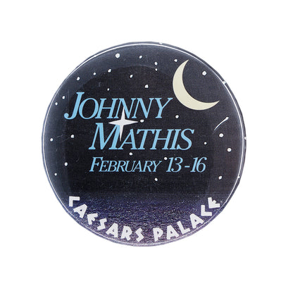 Johnny Mathis ジョニー・マティス 缶バッジ 歌手 CAESARS PALACE