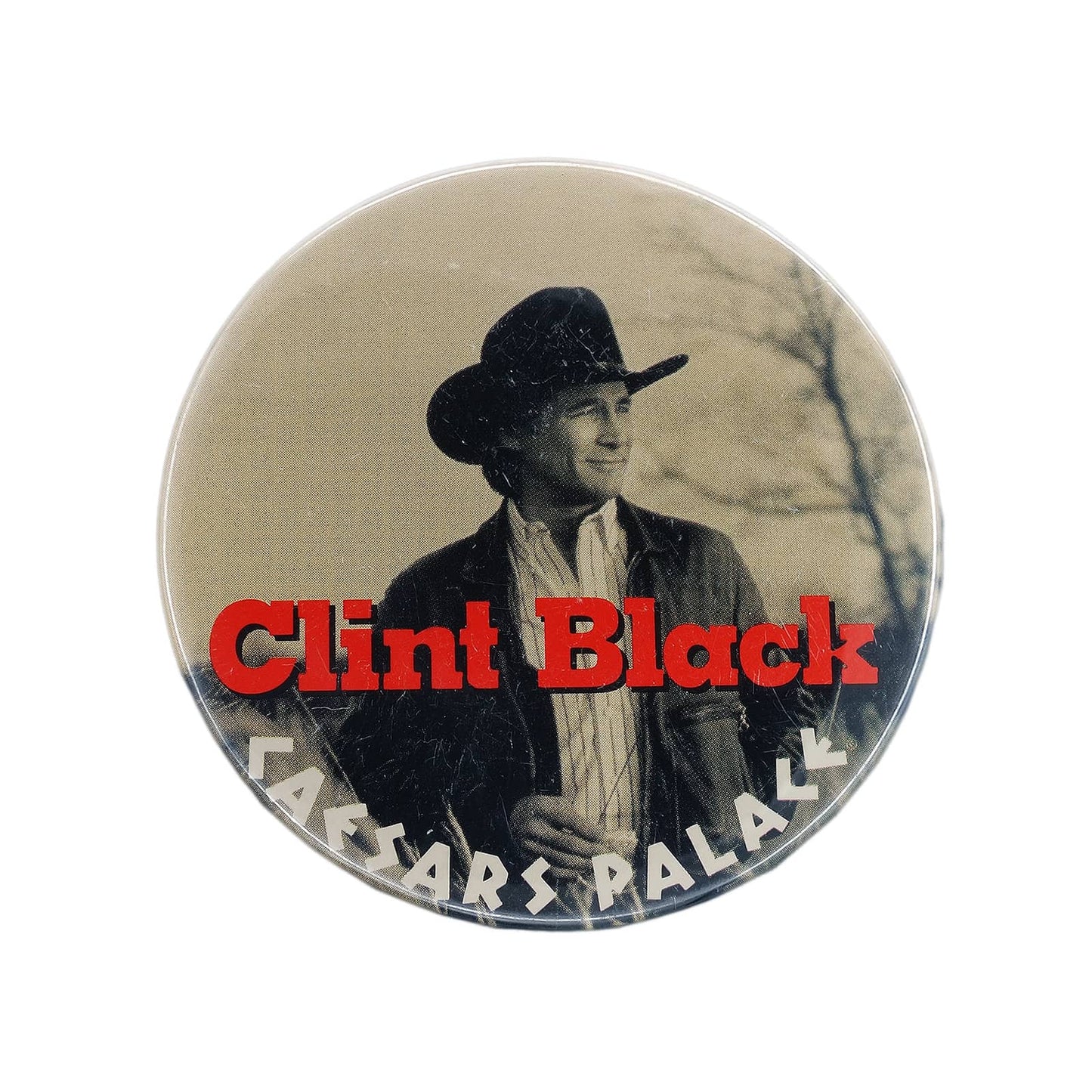 Clint Black クリント・ブラック 缶バッジ カントリー歌手 CAESARS PALACE