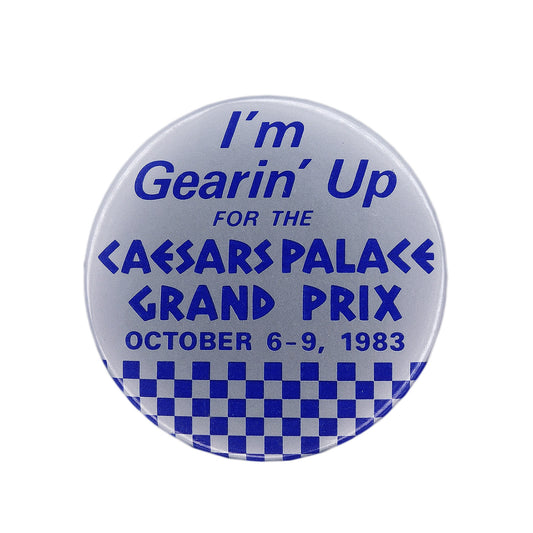 1983 CAESARS PALACE GRAND PRIX 缶バッジ カーレース