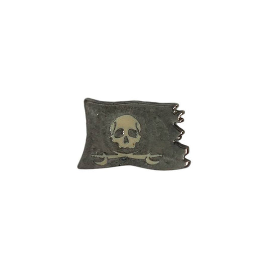 スカル フラッグ ピンズ 骸骨 旗 留め具付き