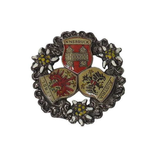 INNSBRUCK チロルブローチ 花 オーストリア インスブルック ヴィンテージ