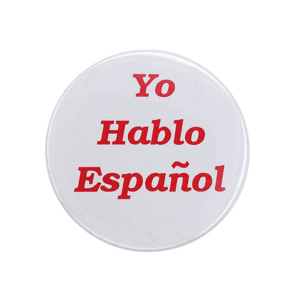 Yo Hablo Espanol 缶バッジ　スペイン語が話せます
