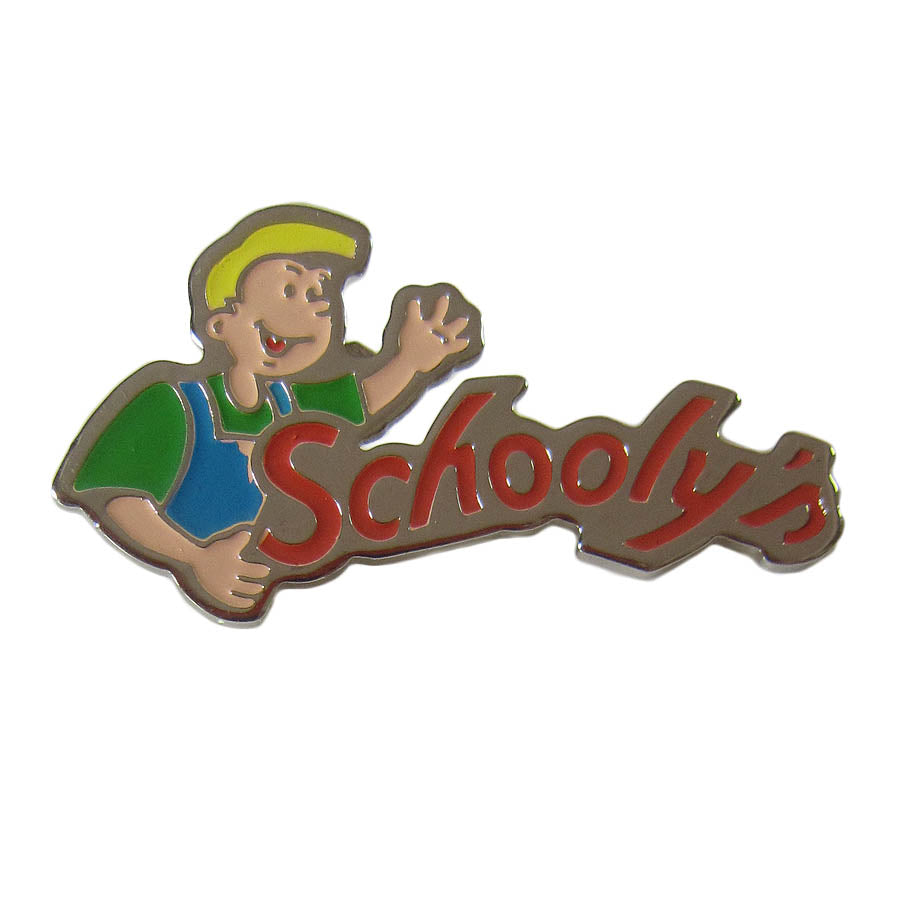 ピンズ Schooly's 少年 レトロ