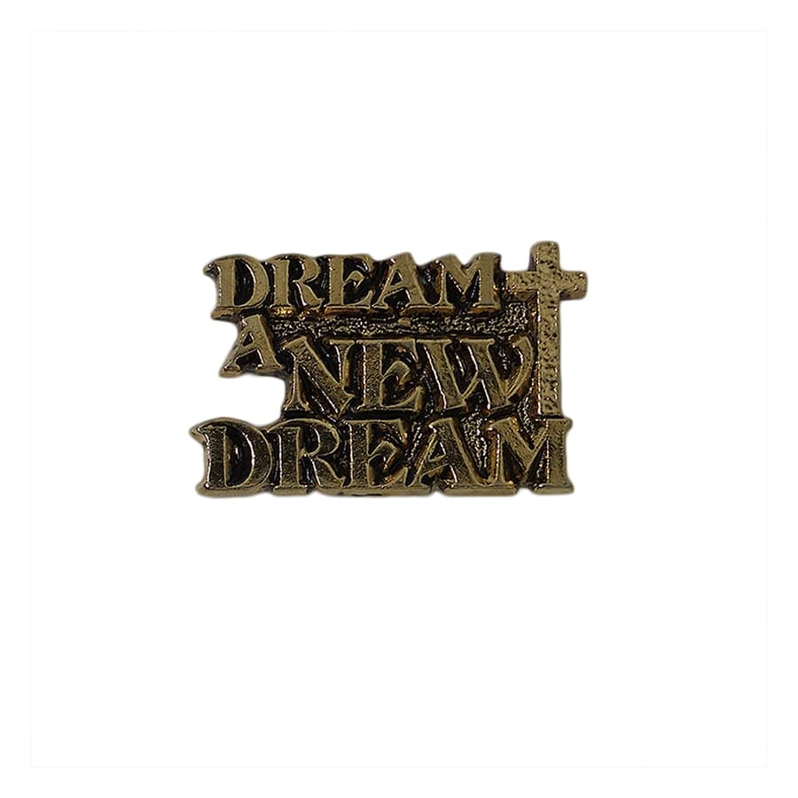 DREAM A NEW DREAM 十字架 ピンズ 留め具付き