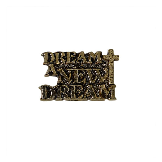 DREAM A NEW DREAM 十字架 ピンズ 留め具付き
