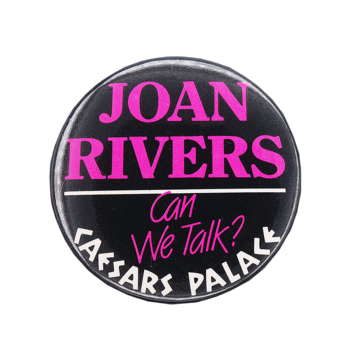 Joan Rivers ジョーン・リバーズ 缶バッジ コメディアン CAESARS PALACE