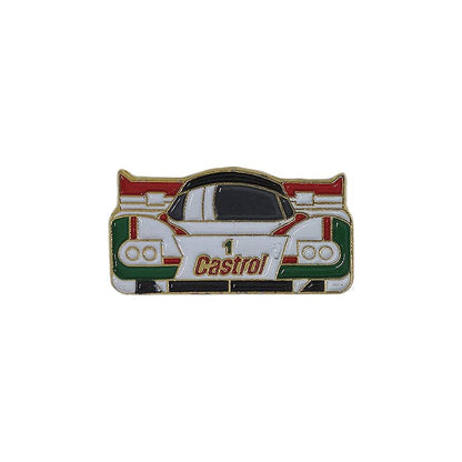 Castrol レーシングカー ピンズ カストロール 留め具付き