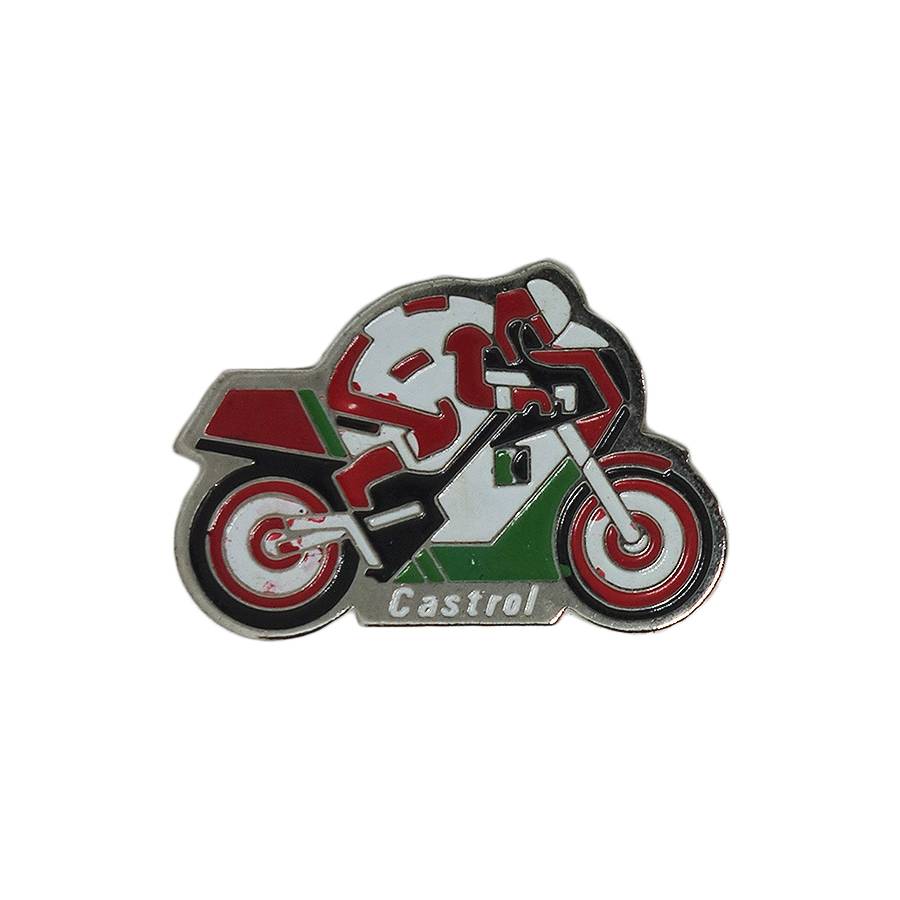 Castrol バイク ピンズ カストロール 留め具付き