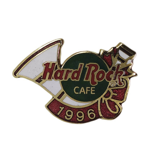 Hard Rock CAFE クリスマス ホルン ピンズ ハードロックカフェ 留め具付き
