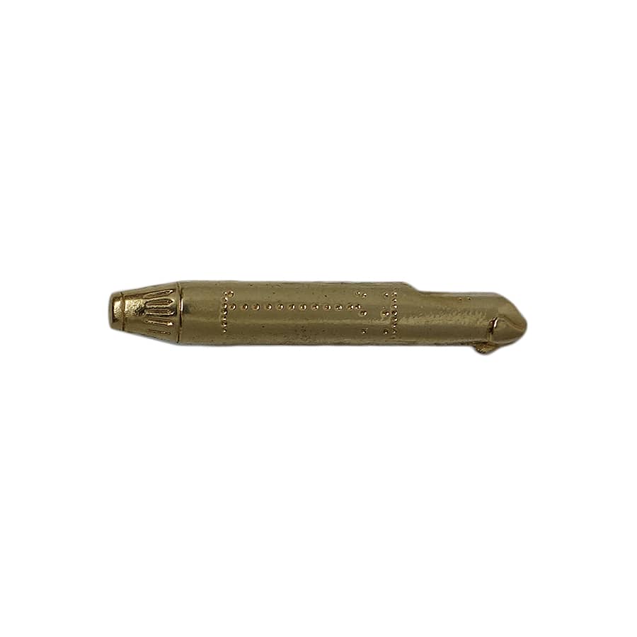ピンズ 金色 留め具付き